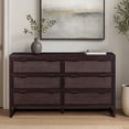 thumbnail image 2 of Teamson Home Hatteras Modern 6-Drawer Dresser with Natural Rattan Inset Panels, Solid Pine Wood Frame and Acacia Veneer, 2 of 11