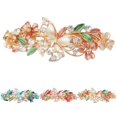 thumbnail image 2 of Lady Rhinestone Hair Clip Flower Decorative Butterfly Hair Clip French Barrette, 2 of 10