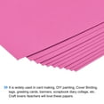 thumbnail image 4 of Uxcell Cardstock Scrapbook Paper 8.3" x 11.7", 74 Lb/200 Gsm, Fuchsia 10 Pack, 4 of 4