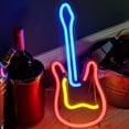 thumbnail image 6 of Mosey LED Neon Sign USB/Battery Operated Ultra-bright Guitar-Shaped Neon Light Wall Art Decoration for Holiday Party Bar, 6 of 7