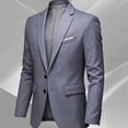 thumbnail image 4 of Kaemgyyd Men Jacket Wedding Business Suit Coats Button Notched Collared Outerwear Slim Fits Elegant Clothing（Gray-01,Medium）, 4 of 7