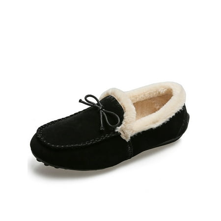 

Audeban Women s Warm Loafers Moccasin Indoor Outdoor Slipper Shoes