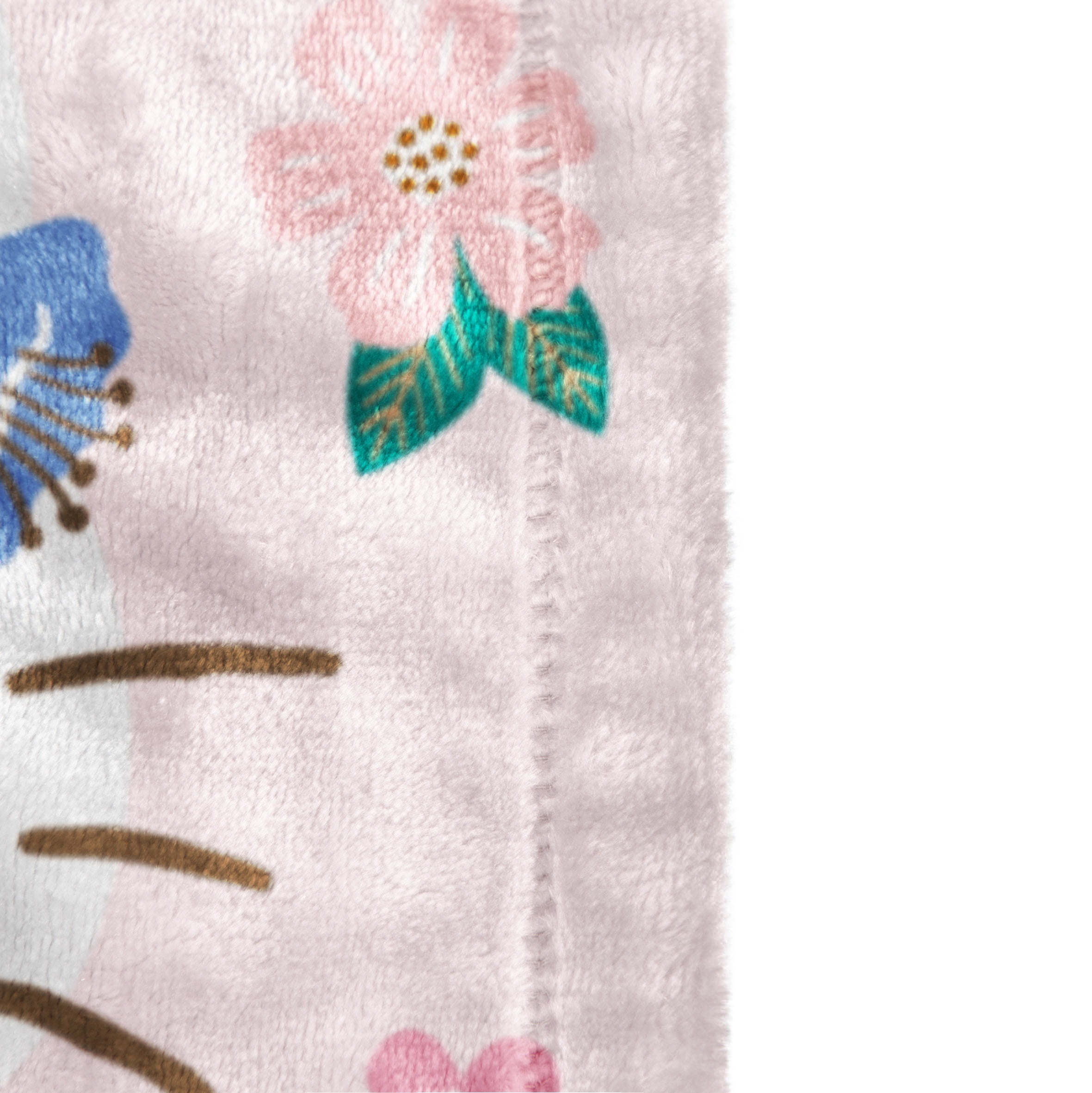 Sanrio Hello Kitty Floral Grace 62x90 Silk Touch Kids Throw Blanket - Soft Bedding Accessories