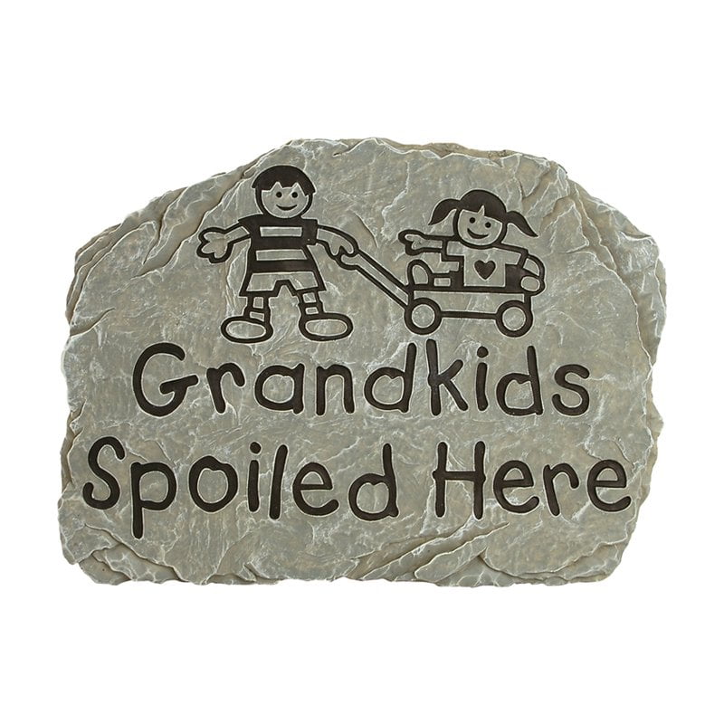 Carson Home Accents Grandkids Spoiled Here Garden Stone by Carson Industries Inc