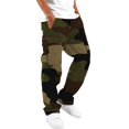 thumbnail image 3 of Men's Cargo Pants with Pockets,Durable Work Pants,Breathable Fabric Relaxed Fit Hiking Joggers Pants, 3 of 6
