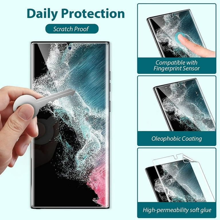 Matte Screen Protector & Hybrid Case Cover & 10ft Long USB-C Cable for  Samsung Galaxy S22 Ultra (6.8) - Combo TPU Film Anti-Glare  Anti-Fingerprint 