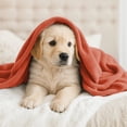 thumbnail image 3 of Moonlight20015 Fleece Blanket, Soft Microplush, Lightweight, Thick And Warm Cozy Comforter, Twin (60x80) Rust, 3 of 10