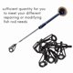 thumbnail image 2 of Kit de ReparacióN Punta Caña Pescar 80 Piezas, Puntas Guía Anillo CeráMica Acero Inoxidable, Repuesto para Pesca en el Mar, 2 of 10