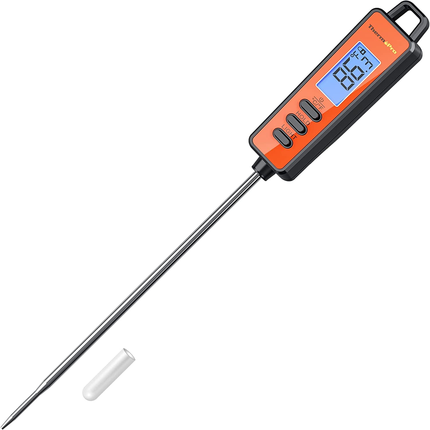 Thermopro Tp01hw Digital Instant Read Meat Thermometer Food Candy Cooking  Kitchen Thermometer With Magnet And Backlight Bbq Thermometer In Black :  Target