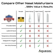 Aquegel Nasal Moisturizer + Lavender(Sleep Easy), 12-Hour Nasal Dryness Relief, Water Based Nose Gel, Oxygen Therapy Nasal Moisturizer, Dry Nose, Nasal Dryness, Nosebleeds, CPAP