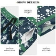 thumbnail image 6 of joogoo Mens Swim Trunks Winter Christmas Tree Snowflake Beach Shorts Drawstring Elastic Waist Swimwear Bathing Suits XL, 6 of 7