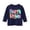 Dark Blue, variant on Multicolor Letter Print Long Sleeve T Shirt Boys Girls Fourth Grade Back to School Tee Tops Elementary Student Loose Casual School Clothes