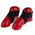 thumbnail image 2 of yotijay Professional Kicks Sparring Shoes/Footgear Foot Guard for Karate Taekwondo Red S, 2 of 9