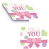 Cute as a Button Girl Thank You Notes, 8-Pack
