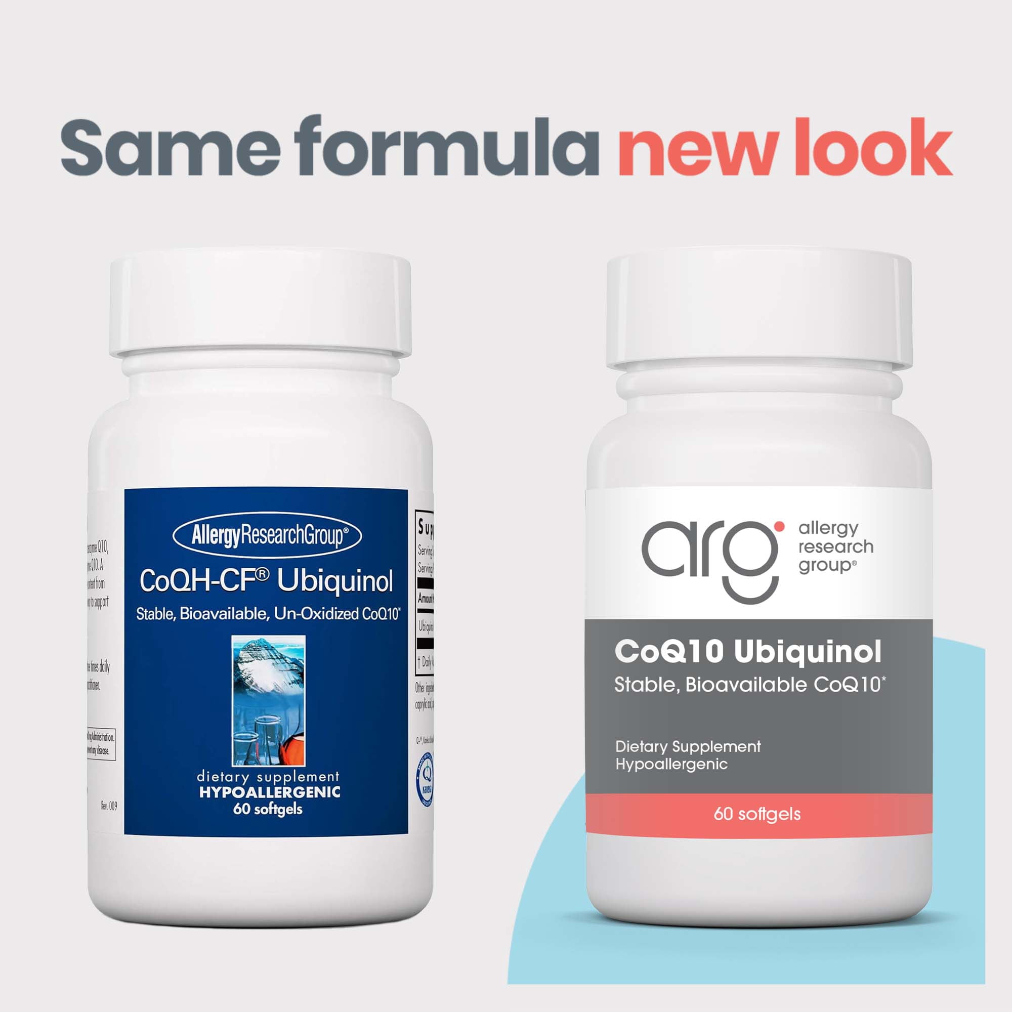 ARG CoQ10 Ubiquinol - Delivers 100 mg CoQ10 - Supports Cellular Energy Production, Antioxidant Activity & Heart Wellness - 60 Servings - 60 Vegetarian Capsules