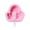 thumbnail image 1 of Molde de silicona for helado con forma de corona de arcoíris con garra de gato, versátil for hacer paletas y cubitos de hielo, 1 of 2