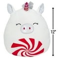 thumbnail image 2 of Squishmallows 12 inch Panja the White Unicorn with Peppermint Candy Belly - Child's Ultra Soft Stuffed Plush Toy, 2 of 5