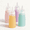 Pink, variant on Micebay 12 oz Silicone Condiment Squeeze Bottles, Leak Proof, BPA Free, with Interchangeable Lids, Set of 4 for Oil, Honey, Dressing, Pink
