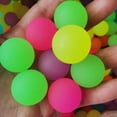 thumbnail image 3 of Paquete de 100 pelotas hinchables para niños a granel – Pelotas de goma de 30 mm para recuerdos de fiestas de cumpleaños, premios y regalos (neón), 3 of 5
