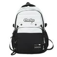 thumbnail image 5 of New Fashion Minimalist Student School Bag Wild Commute Trendy Shoulder Bag Large Capacity Wear Resistance Contrasting Color Travel Backpack, 5 of 9