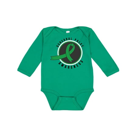

Inktastic Cerebral Palsy Awareness Green Ribbon Badge Gift Baby Boy or Baby Girl Long Sleeve Bodysuit