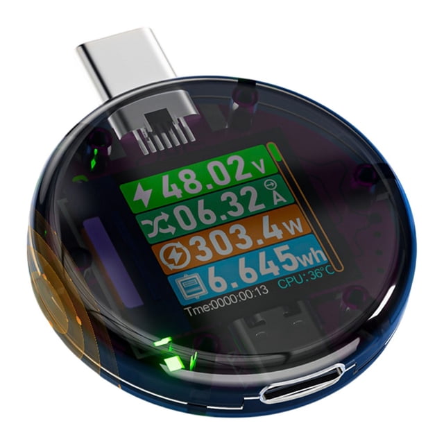 BTOER 48V Tester PD Detector Digital Voltage and Current Meter