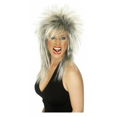 Rock Diva Wig Adult Costume Accessory Blonde andamp; Black