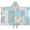 Pioneer Flower Floral-2, variant on Pioneer Flower Floral Print Pattern Hooded Bath Towel,50"x30" for Ages 3 To 12 Kids, Quick Dry Lightweight Soft Microfiber Hood Beach Towel Cover Up for Kids