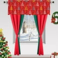 thumbnail image 6 of Konghyp Christmas Tree Window Curtains, Holiday Curtain for Home Decoration, Durable Polyester Short Curtains, Festive Snowflake Valance, Modern Christmas Decor, Easy to Install, 6 of 6