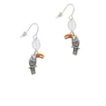 thumbnail image 2 of Delight Jewelry Silvertone Toucan Silvertone Leaf French Earrings, 2 of 5