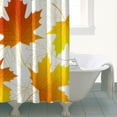 thumbnail image 4 of Thanksgiving Day Orange Maple Leaves Shower Curtains,Washable Bath Curtain with Hooks Vintage Polyester Fabric Bathroom Curtains for Thanksgiving Day Fall Party Home Decor, 4 of 5