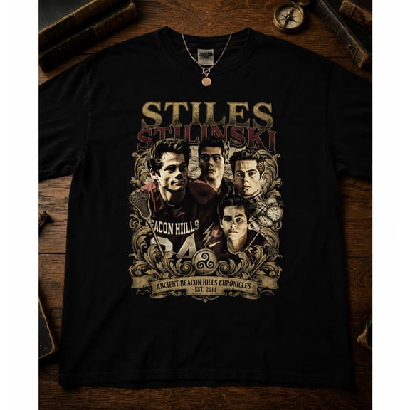 Teen Wolf Stiles Stilinski Retro 90s Graphic T Shirt Beacon Hills Vintage Tee