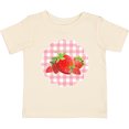 thumbnail image 3 of Inktastic Strawberries on Checkered Background Boys or Girls Baby T-Shirt, 3 of 5