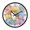 Cat and Colorful Clouds, variant on Voice Activated Clock with Glow Light 12 Inch Large Silent Wall Clock Battery Operated for Home Decor Cat and Colorful Clouds