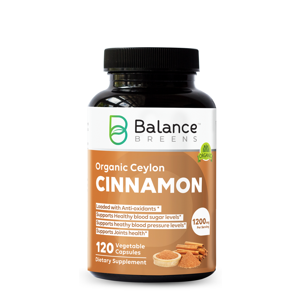Balance Breens Organic Ceylon Cinnamon 1200mg Per Serving 120 Veg