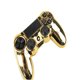 thumbnail image 2 of Accesorio del controlador del juego de la cubierta de la carcasa del controlador de juegos enchapado en oro para PS4 seitruly PJ3879-00, 2 of 2