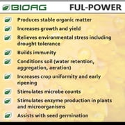 Ful-Power Humic Acid- Assists with Nutrient Uptake in Plants OMRI Listed - 2.5 Gallon Jug by BioAg