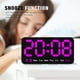 thumbnail image 5 of Reloj de pared digital grande, despertador LED con dígitos grandes, alarma dual, brillo de 3 niveles, 5 of 6