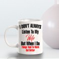 thumbnail image 6 of I Don't Always Listen To My Wife But When I Do Things Tend To Work Out Better 11oz Plastic Coffee Mug | Funny Love Cups, 6 of 7