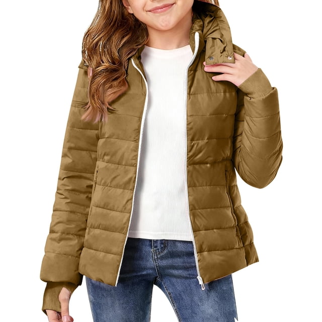 Abrigo de invierno cálido con capucha para niños, chaqueta ligera y gruesa acolchada de algodón, abrigo para niños
