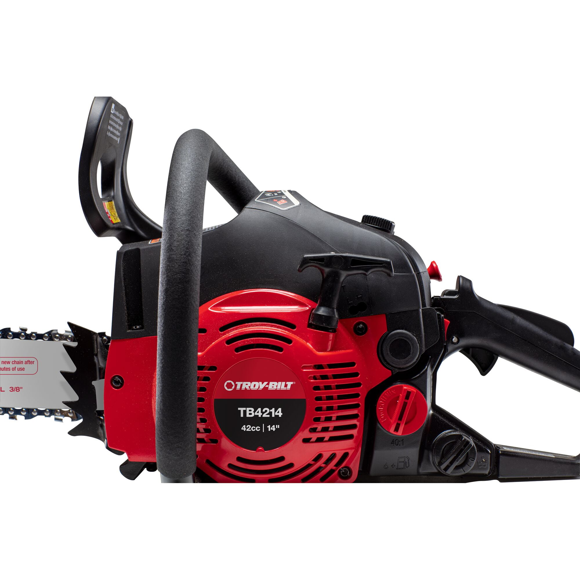 Troy-Bilt 14 in. 42cc 2-Cycle Lightweight Gas Chainsaw with Automatic Chain Oiler, TB4214