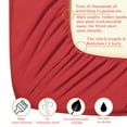 thumbnail image 5 of Ntbay Premium 1800 Series Microfiber Twin Fitted Sheet with Deep Pocket, Ultra Soft and Breathable Fitted Bed Sheet, 39x75 inches, Wine Red, 5 of 6