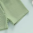 thumbnail image 6 of WAYUTE Toddler Baby Boys Long Sleeve Swimsuit Striped Rash Guard Trunks Bathing Suit Swimwear with Hat 3 Piece Summer Beach Pool, 6 of 7