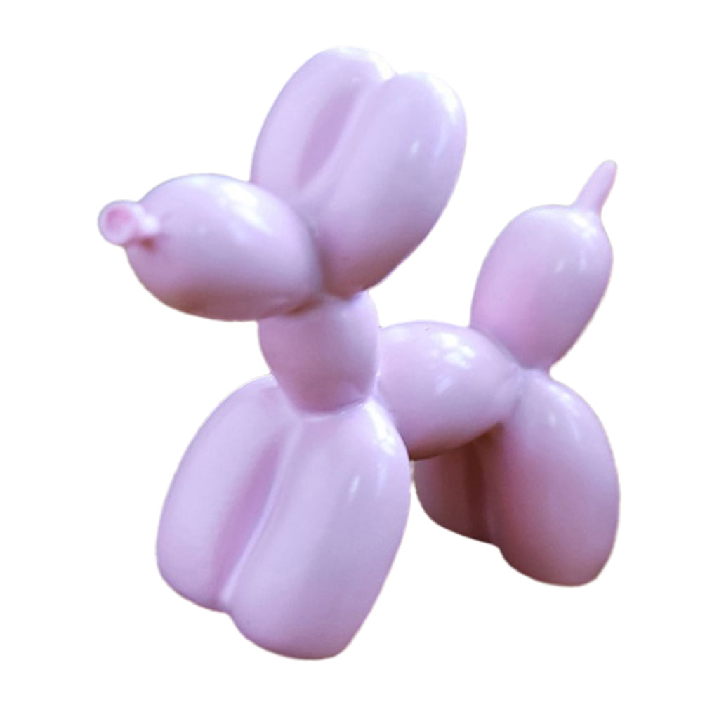 Cute Balloon Dog Statue Figure Ornament Polished Shinning Surface Crafts 