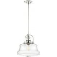 thumbnail image 5 of 60/6758-Nuvo Lighting-Basel-1 Light Pendant-13.75 Inches Wide by 14.63 Inches High-Polished Nickel Finish, 5 of 6