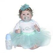 Amyove 55cm Princess Lovely Lifelike Soft Body Handmade Detailed Painting Collectibles Art Doll Reborn Baby