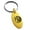 Gold, variant on Stainless Steel Janus Greek God of Beginnings Engraved Small Oval Charm Keychain Keyring