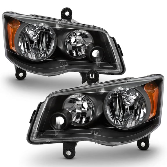 2008-2016 Chrysler Town & Country 11-17 Dodge Grand Caravan Headlights Headlamps