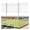 20 Pickets Curved + W 84'' x H 36'', variant on Picket Fence Post 30" High for Straight Vinyl PVC Garden Fence White