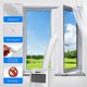 thumbnail image 3 of Matsuzay Placa de tela con sello para ventana Airlock, blanco, 3m/4m, Universal, para el hogar, Flexible, impermeable, suave, para aire acondicionado Tratamientos de ventanas 3m, 3 of 6